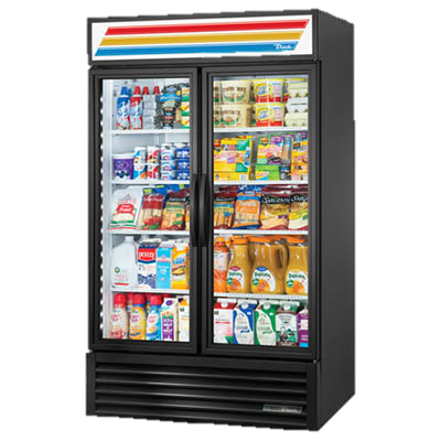 superior-equipment-supply - True Food Service Equipment - True Two-Section Eight Shelf Powder Coated Exterior Refrigerated Merchandiser