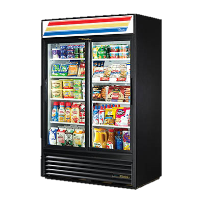 superior-equipment-supply - True Food Service Equipment - True Two-Section Eight Shelf Powder Coated  Exterior Refrigerated Merchandiser