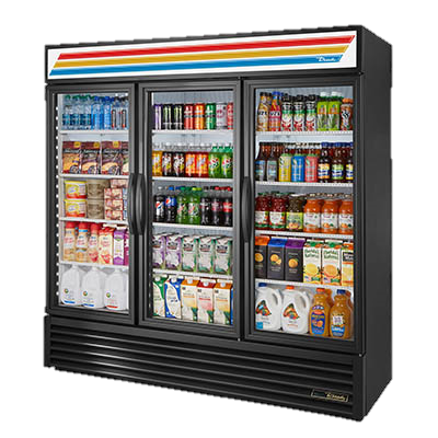 superior-equipment-supply - True Food Service Equipment - True Three-Section Twelve Shelf Standard Look Powder Coated Exterior Refrigerated Merchandiser