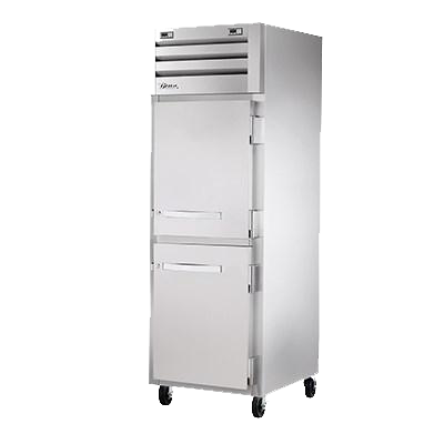 superior-equipment-supply - True Food Service Equipment - True Stainless Steel One-Section Two Half Door Reach-In Refrigerator/Freezer