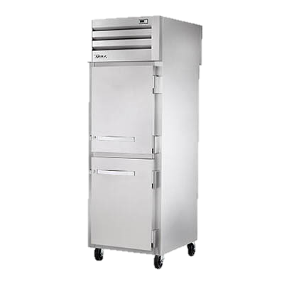 superior-equipment-supply - True Food Service Equipment - True Stainless Steel One Section Two Solid Half Door Pass-Thru Freezer