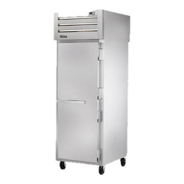 superior-equipment-supply - True Food Service Equipment - True One Section One Stainless Steel Door Front & Rear Pass-Thru Refrigerator