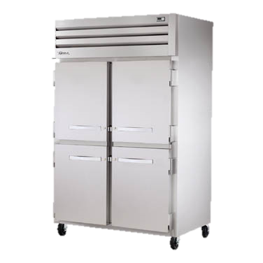 superior-equipment-supply - True Food Service Equipment - True Stainless Steel Two Section Four Half Door Reach-In Freezer 53"W
