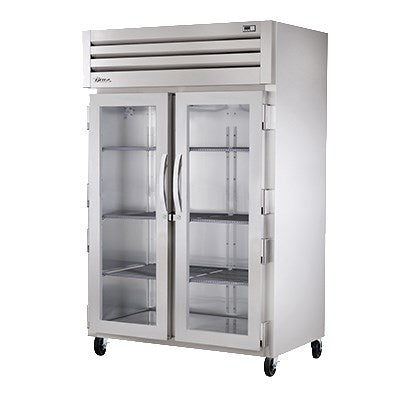 superior-equipment-supply - True Food Service Equipment - True Two Section Stainless Steel Front & Side Two Glass Door Reach-In Heated Cabinet