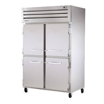 superior-equipment-supply - True Food Service Equipment - True Two Section Stainless Steel Front & Side Four Stainless Steel Half Door Reach-In Heated Cabinet