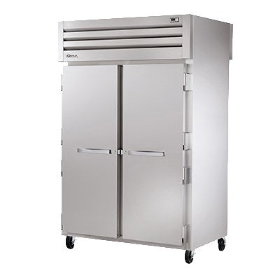 superior-equipment-supply - True Food Service Equipment - True Two Section Two Stainless Steel Door Front & Rear Pass-Thru Heated Cabinet