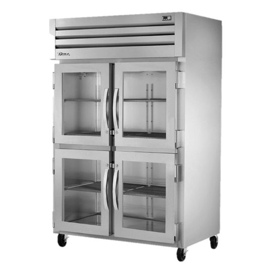 superior-equipment-supply - True Food Service Equipment - True Two Section Four Glass Half Door Reach-In Refrigerator