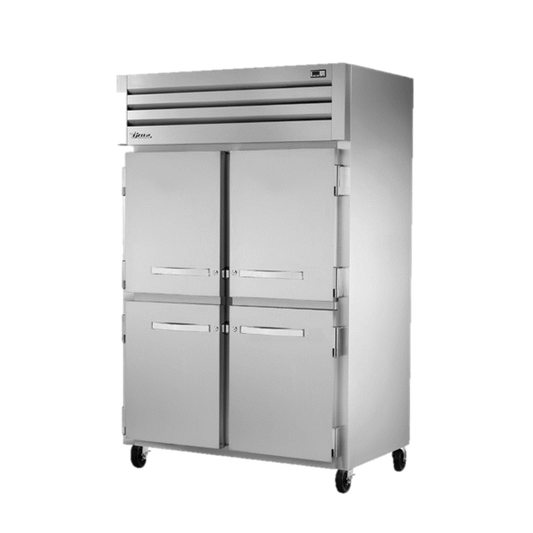 superior-equipment-supply - True Food Service Equipment - True Two Section Four Stainless Steel Half Door Reach-In Refrigerator