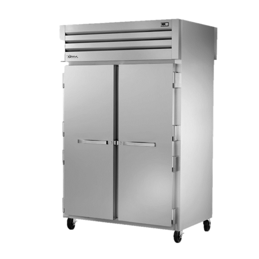 superior-equipment-supply - True Food Service Equipment - True Two-Section Two Stainless Steel Front & Rear Door Pass-Thru Refrigerator