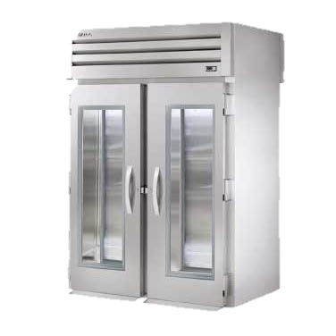 superior-equipment-supply - True Food Service Equipment - True Two Glass Door Front Two Stainless Steel Door Rear Roll-Thru Refrigerator