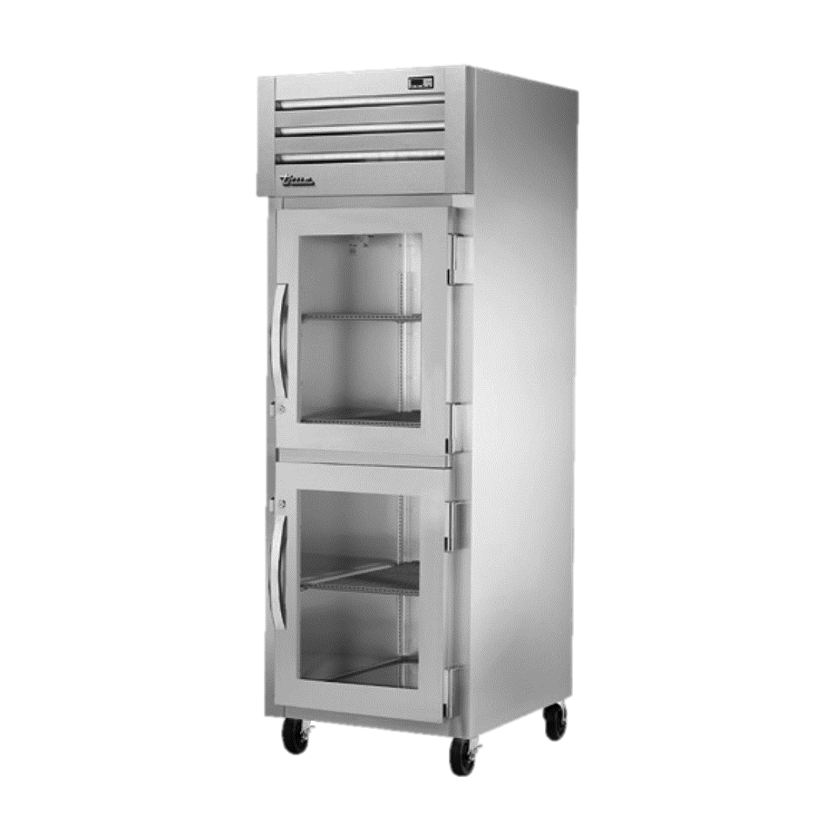 superior-equipment-supply - True Food Service Equipment - True Stainless Steel One Section Two Glass Half Door Reach-In Freezer 27.5"W