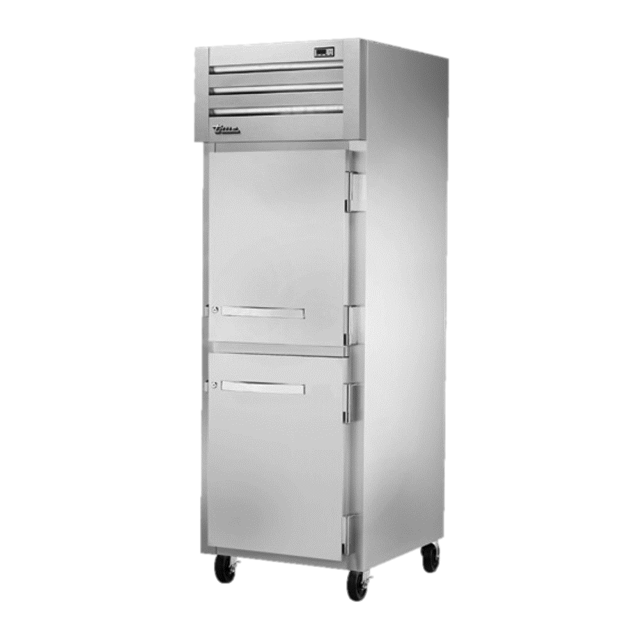 superior-equipment-supply - True Food Service Equipment - True One Section Two Stainless Steel Half Door Reach-In Freezer
