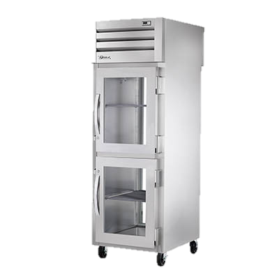 superior-equipment-supply - True Food Service Equipment - True Stainless Steel One-Section Two Glass Half Door Pass-Thru Refrigerator