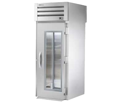 superior-equipment-supply - True Food Service Equipment - True One Glass Door Front & One Stainless Steel Door Rear Roll-Thru Refrigerator