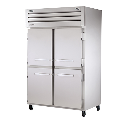 superior-equipment-supply - True Food Service Equipment - True Stainless Steel Two-Section Four Half Door Reach-In Refrigerator/Freezer