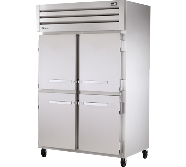 superior-equipment-supply - True Food Service Equipment - True Two-Section Four Stainless Steel Half Door Reach-In Freezer