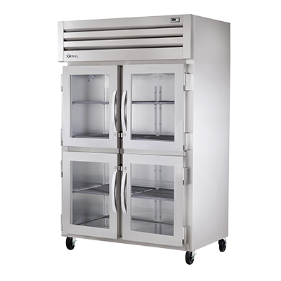 superior-equipment-supply - True Food Service Equipment - True Stainless Steel Two-Section Four Glass Half Door Reach-In Heated Cabinet