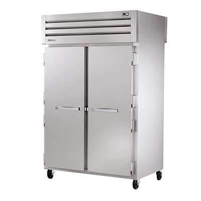 superior-equipment-supply - True Food Service Equipment - True Two-Section Two Stainless Steel Front & Rear Door Pass-Thru Heated Cabinet