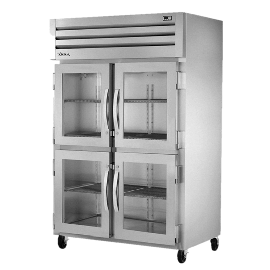 superior-equipment-supply - True Food Service Equipment - True Two-Section Four Glass Half Door Reach-In Refrigerator