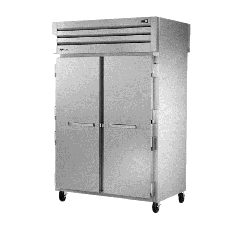 superior-equipment-supply - True Food Service Equipment - True Two-Section Two Stainless Steel Door Front & Rear Pass-Thru Refrigerator