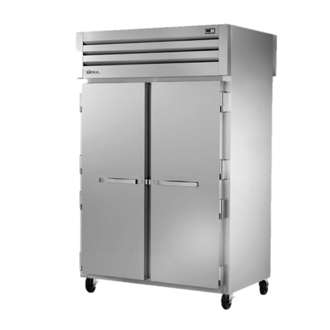 superior-equipment-supply - True Food Service Equipment - True Two-Section Two Stainless Steel Door Front & Rear Pass-Thru Refrigerator