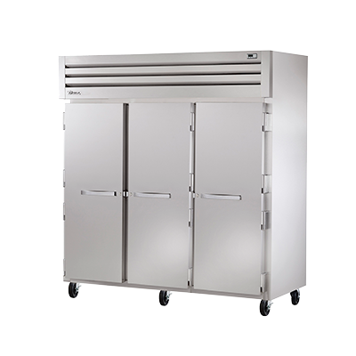 superior-equipment-supply - True Food Service Equipment - True Three-Section Three Stainless Steel Door Reach-In Refrigerator