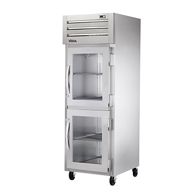 superior-equipment-supply - True Food Service Equipment - True Stainless Steel One-Section Two-Glass Half Door Reach-In Freezer