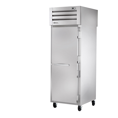 superior-equipment-supply - True Food Service Equipment - True One-Section One Stainless Steel Door Front & One Glass Door Rear Pass-Thru Refrigerator