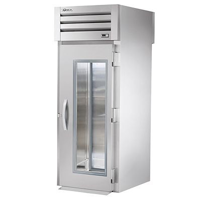 superior-equipment-supply - True Food Service Equipment - True One Glass Door Front One Stainless Steel Rear Door Refrigerator Roll-Thru