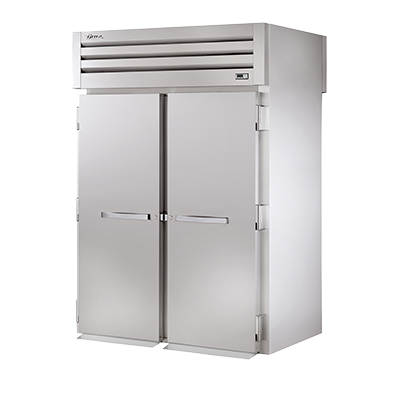 superior-equipment-supply - True Food Service Equipment - True Two-Section Two Stainless Steel Door Front & Rear Roll-Thru Refrigerator