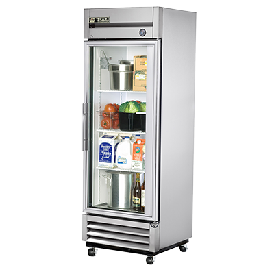 superior-equipment-supply - True Food Service Equipment - True Stainless Steel One-Section One Glass Door Reach-In Refrigerator