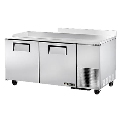superior-equipment-supply - True Food Service Equipment - True Stainless Steel 67" Wide Two Section Deep Work Top Freezer