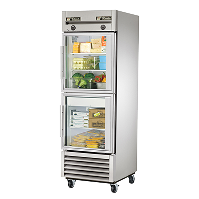 superior-equipment-supply - True Food Service Equipment - True One-Section Two Glass Half Door Reach-In Refrigerator/Freezer