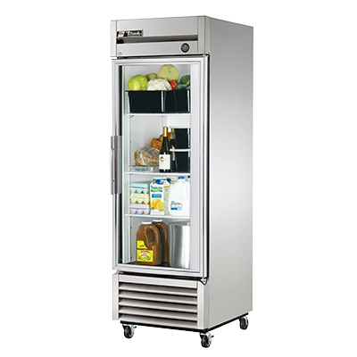 superior-equipment-supply - True Food Service Equipment - True Stainless Steel One-Section One Glass Door Reach-In Refrigerator