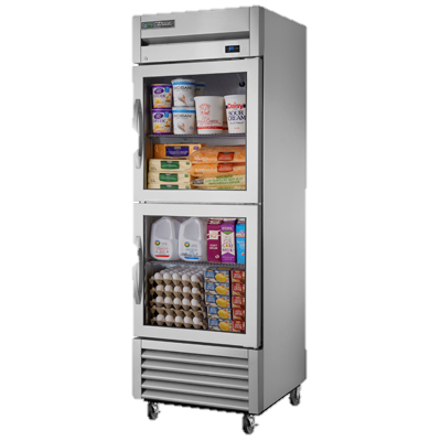superior-equipment-supply - True Food Service Equipment - True One-Section Two Glass Half Door Reach-In Refrigerator