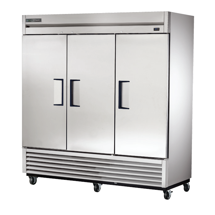 superior-equipment-supply - True Food Service Equipment - True Three-Section Three Stainless Steel Door Reach-In Refrigerator