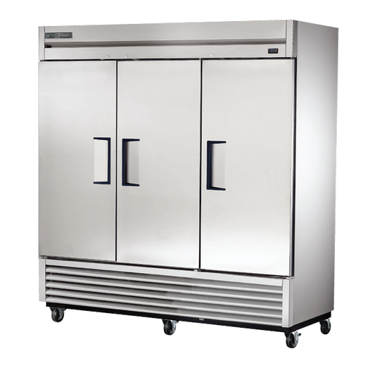 superior-equipment-supply - True Food Service Equipment - True Three-Section Three Stainless Steel Door Reach-In Refrigerator