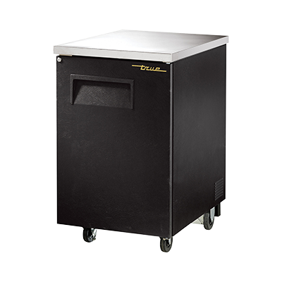 superior-equipment-supply - True Food Service Equipment - True One-Section One Door Black Vinyl Exterior Backbar Cooler
