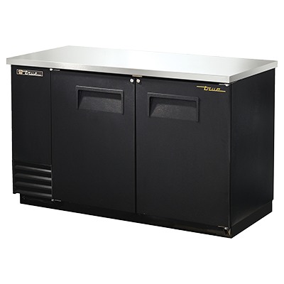 superior-equipment-supply - True Food Service Equipment - True Two-Section Two Door Black Vinyl Exterior Backbar Cooler
