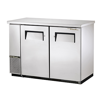 superior-equipment-supply - True Food Service Equipment - True Two-Section Two Stainless Steel Door Galvanized Interior Backbar Cooler 49"W