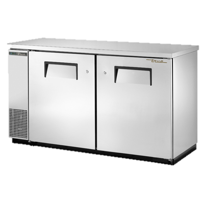 superior-equipment-supply - True Food Service Equipment - True Two-Section Two Door Stainless Steel Exterior Backbar Cooler 61"W