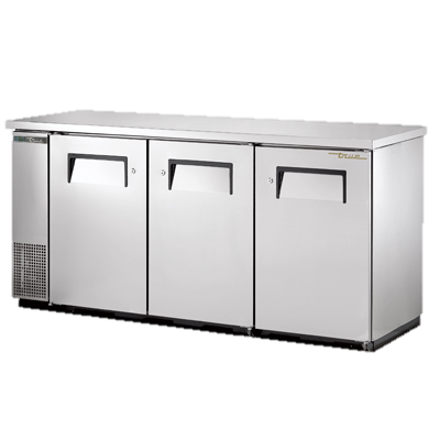 superior-equipment-supply - True Food Service Equipment - True Three-Section Three Door Galvanized Interior Backbar Cooler 73"W