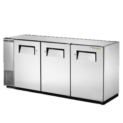 superior-equipment-supply - True Food Service Equipment - True Three-Section Three Door Stainless Steel Backbar Cooler 72"W