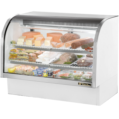 superior-equipment-supply - True Food Service Equipment - True Self-Contained Refrigeration Curved Glass Display Case 60"W