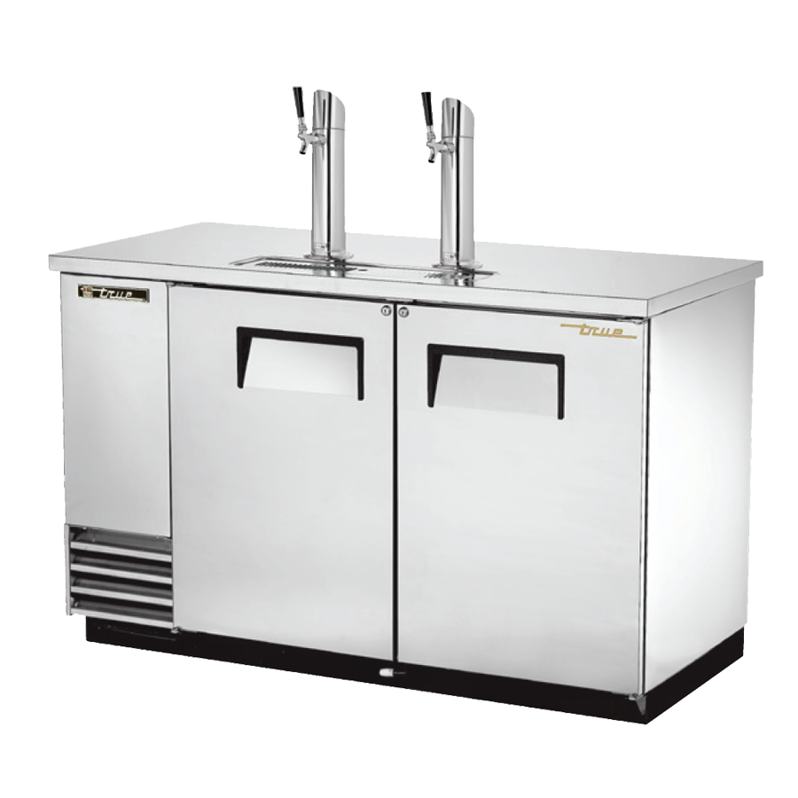 superior-equipment-supply - True Food Service Equipment - True Two Door Stainless Steel Exterior Draft Beer Cooler 59"W