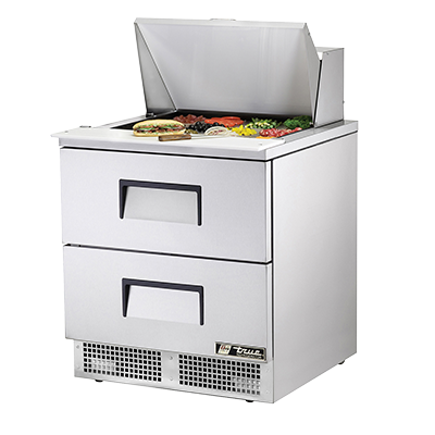 superior-equipment-supply - True Food Service Equipment - True One-Section Two Drawers Self-Contained Sandwich/Salad Prep Table