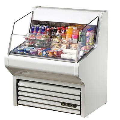 superior-equipment-supply - True Food Service Equipment - True Self-Contained Refrigeration Horizontal Air Curtain Merchandiser