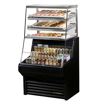 superior-equipment-supply - True Food Service Equipment - True Self-Contained Horizontal Air Curtain Dry Goods Merchandiser