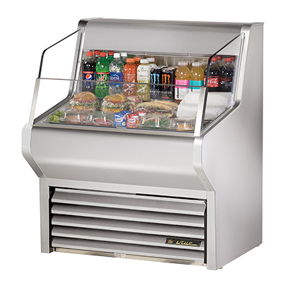 superior-equipment-supply - True Food Service Equipment - True Stainless Steel Self-Contained Horizontal Air Curtain Merchandiser