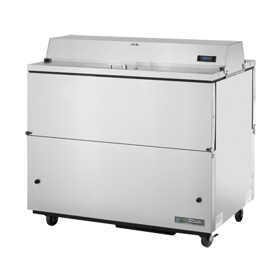 superior-equipment-supply - True Food Service Equipment - True Stainless Steel Exterior Milk Cooler With Dual Sided Lid 49"W